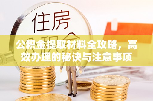 蕉岭公积金提取材料全攻略，高效办理的秘诀与注意事项